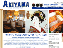 Tablet Screenshot of akiyamasushiny.com